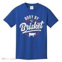 Body By Brisket Backyard Cookout Bbq Grill Gift Kids T-Shirt thumb 0