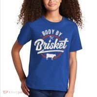 Body By Brisket Backyard Cookout Bbq Grill Gift Kids T-Shirt thumb 2