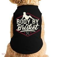 Body By Brisket Funny Steak Lover Grilling BBQ Chef Doggie Tank thumb 0