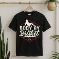 Body By Brisket Funny Steak Lover Grilling BBQ Chef T-Shirt thumb 2