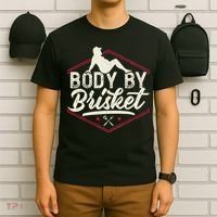 Body By Brisket Funny Steak Lover Grilling BBQ Chef T-Shirt thumb 6