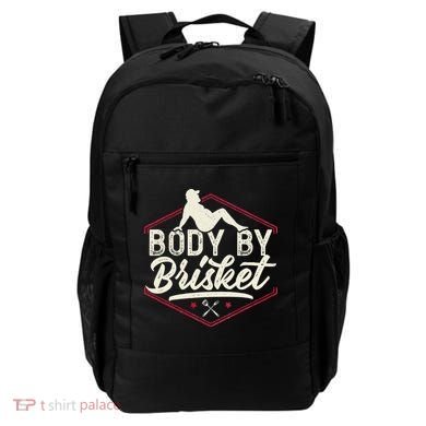 Body By Brisket Funny Steak Lover Grilling BBQ Chef Backpack