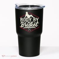 Body By Brisket Funny Steak Lover Grilling BBQ Chef Tumbler thumb 0