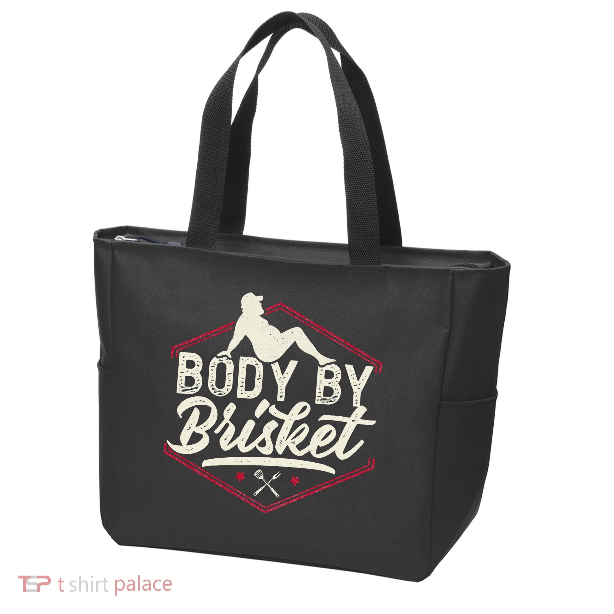 Body By Brisket Funny Steak Lover Grilling BBQ Chef Tote Bag