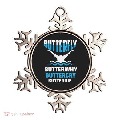 Butterfly Butterwhy Buttercry Funny Swimming Swimmer Ornament