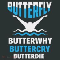 Butterfly Butterwhy Buttercry Funny Swimming Swimmer Infant Baby Jersey Bodysuit thumb 2