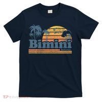 Bimini Bahamas Beach Summer Vacation Sun Vintage 70S Retro T-Shirt thumb 0