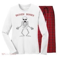 Bicken Bones Women's Long Sleeve Flannel Pajama Set  thumb 0