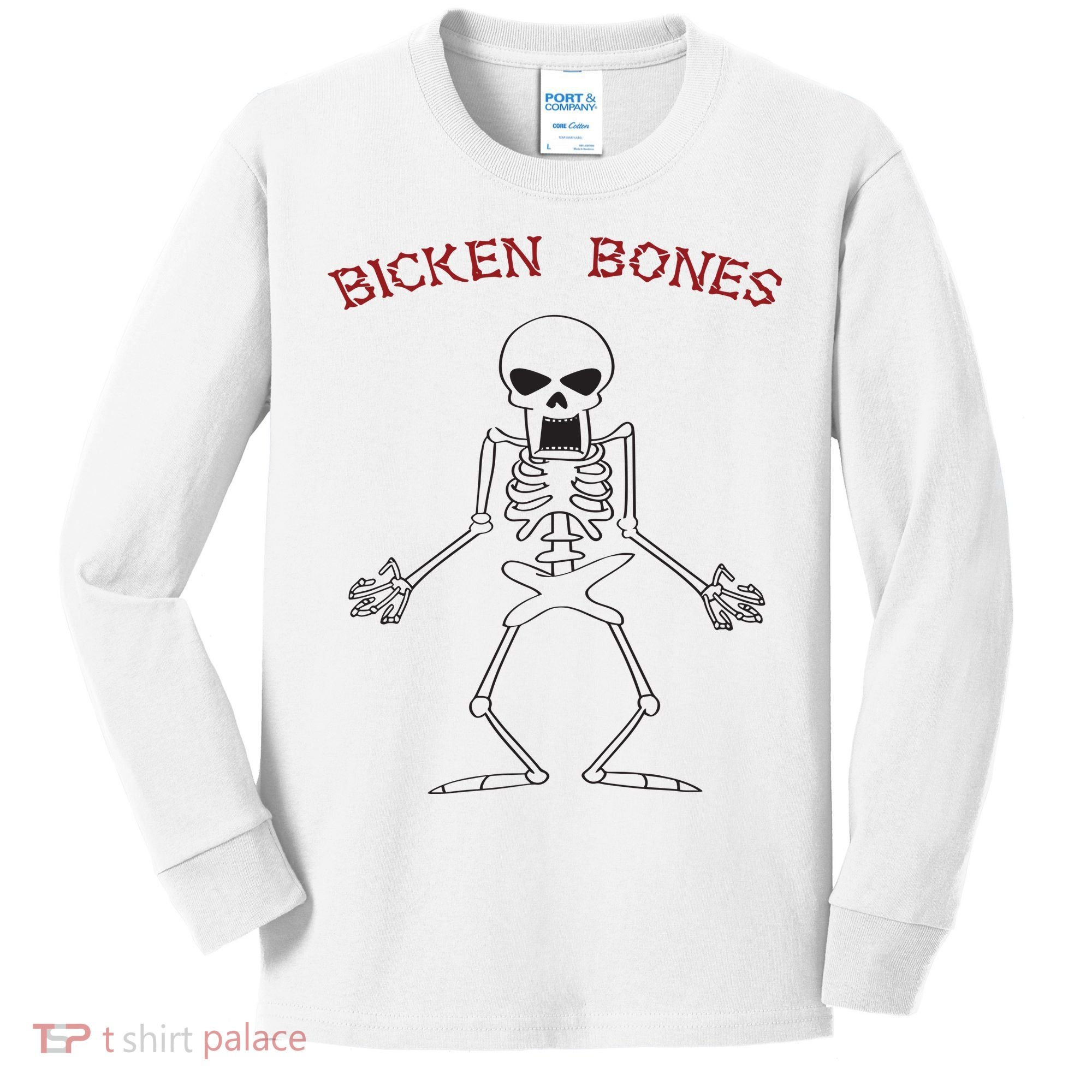 Bicken Bones Kids Long Sleeve Shirt