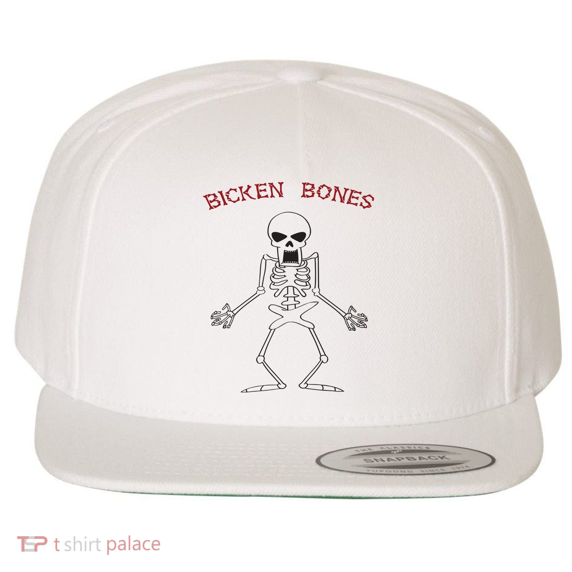 Bicken Bones Wool Snapback Cap