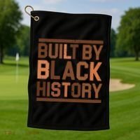 Built By Black History Golf Towel thumb 1