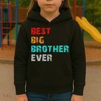 Best Big Brother Ever Kids Hoodie thumb 3