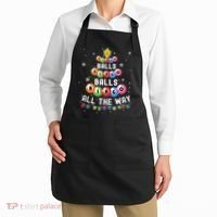 Bingo Balls Bingo All The Way Christmas Tree Funny Xmas Classic Apron thumb 2
