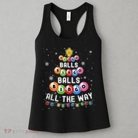 Bingo Balls Bingo All The Way Christmas Tree Funny Xmas Classic Women's Tank Top thumb 3