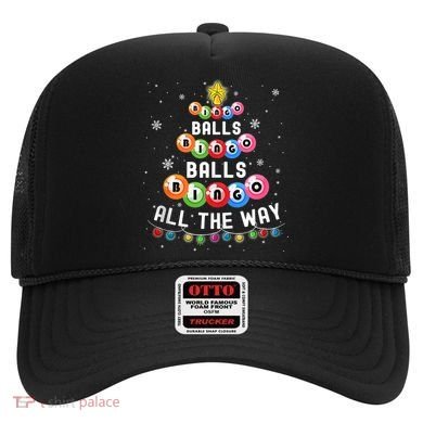 Bingo Balls Bingo All The Way Christmas Tree Funny Xmas Classic Hat