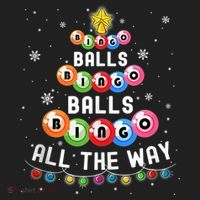 Bingo Balls Bingo All The Way Christmas Tree Funny Xmas Classic Hat thumb 2