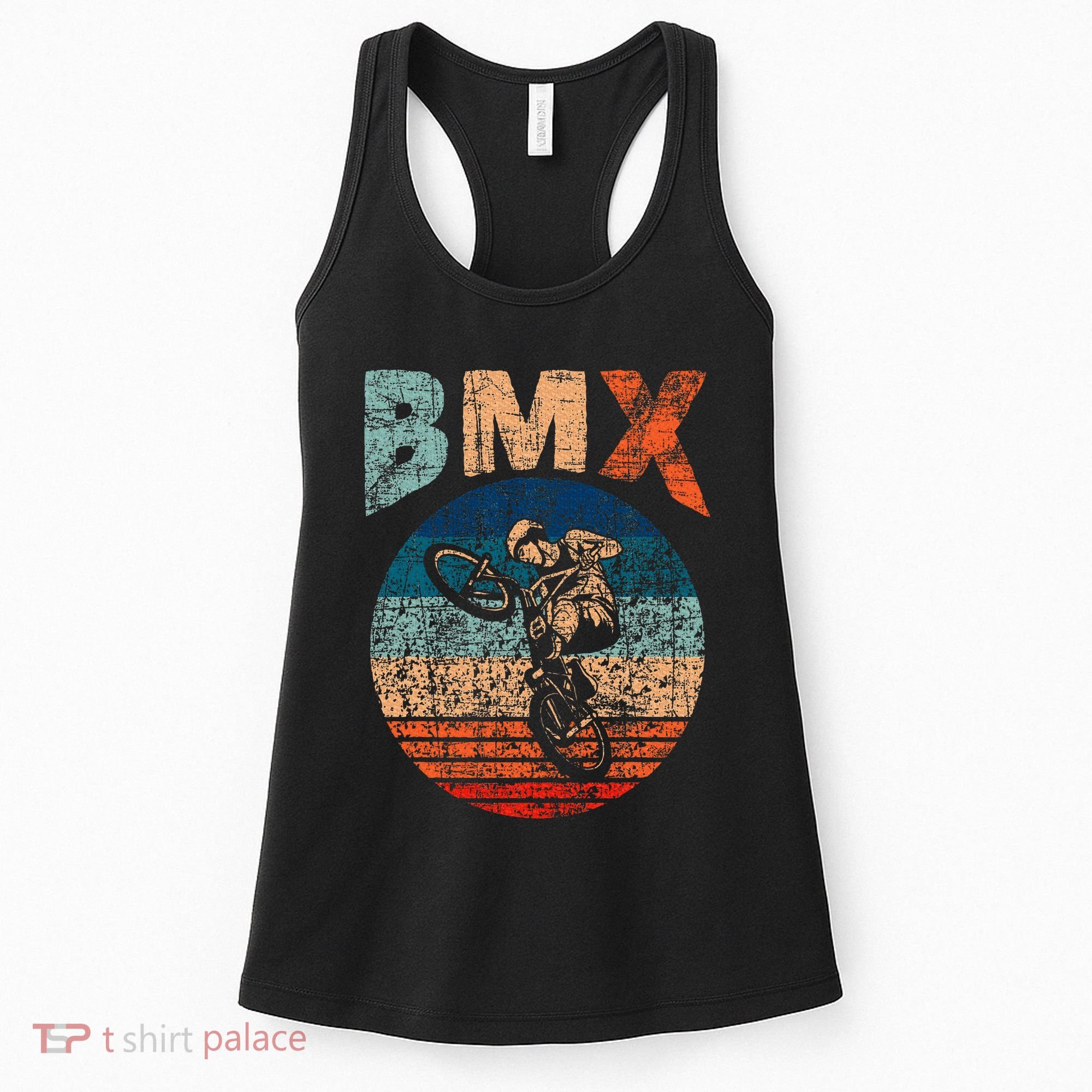 Bmx Bike Bicycle Rider Cyclist Racing Stunt Road Biking Women's Tank Top