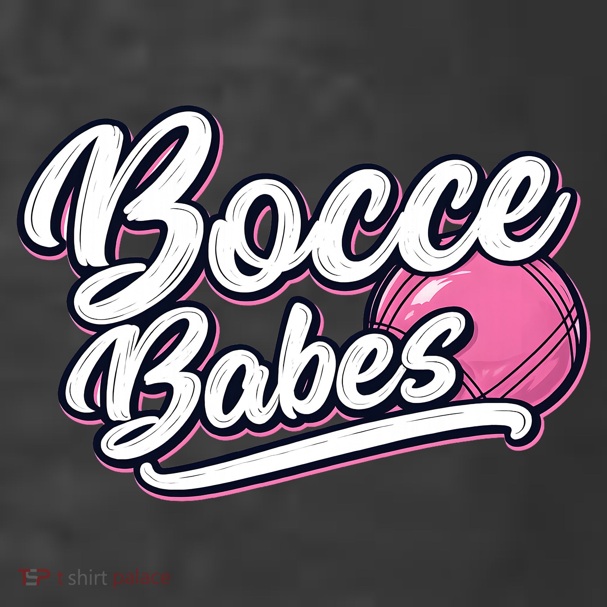 Bocce Babes Womens Funnel Neck Pullover Hood