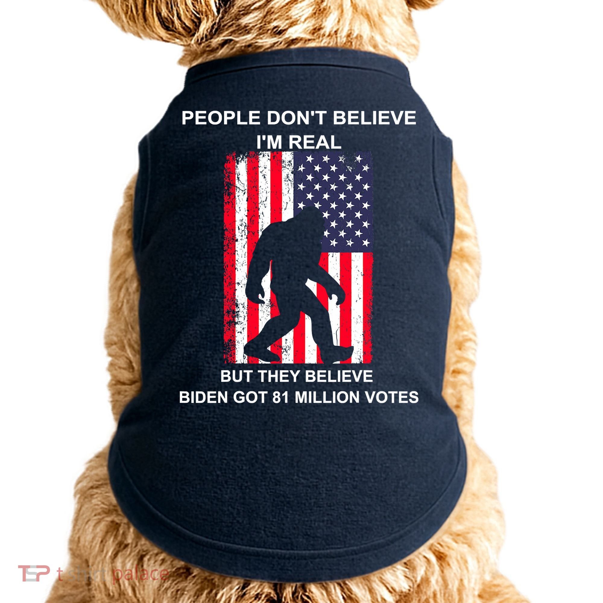 Believe Biden Bigfoot For 4th Of July Doggie Tank