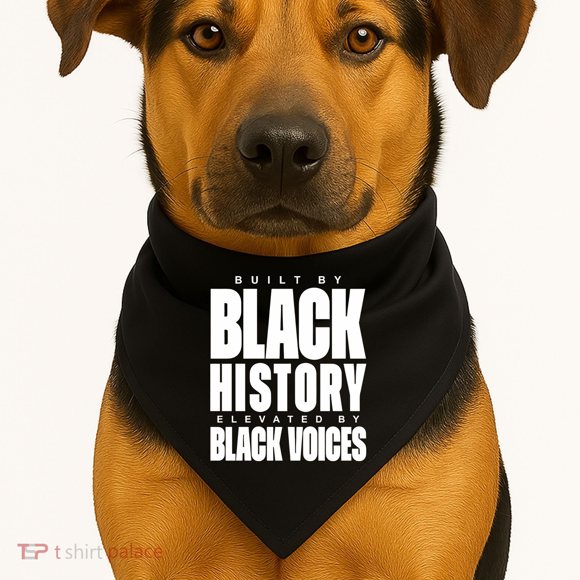 Built By Black History Elevated By Black Voices USA-Made Doggie Bandana