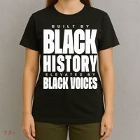 Built By Black History Elevated By Black Voices T-Shirt thumb 4