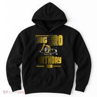 Big Bro Brother Birthday Crew Party Excavator Hoodie thumb 0