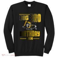 Big Bro Brother Birthday Crew Party Excavator Sweatshirt thumb 0