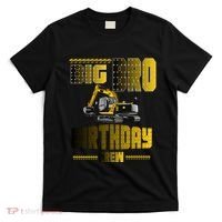 Big Bro Brother Birthday Crew Party Excavator T-Shirt thumb 0