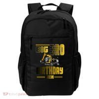 Big Bro Brother Birthday Crew Party Excavator Backpack thumb 0