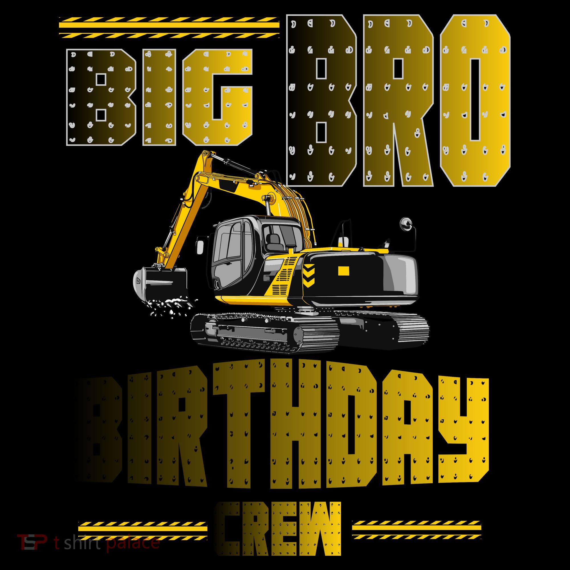 Big Bro Brother Birthday Crew Party Excavator Coffee Mug