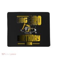 Big Bro Brother Birthday Crew Party Excavator Mousepad thumb 0