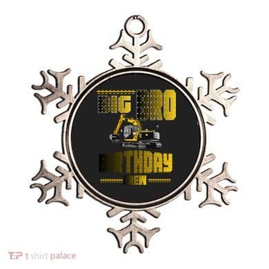 Big Bro Brother Birthday Crew Party Excavator Ornament
