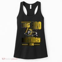 Big Bro Brother Birthday Crew Party Excavator Women's Tank Top thumb 0
