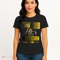 Big Bro Brother Birthday Crew Party Excavator Women's T-Shirt thumb 4