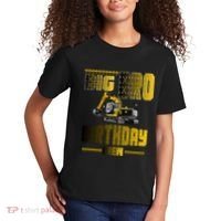 Big Bro Brother Birthday Crew Party Excavator Kids T-Shirt thumb 2