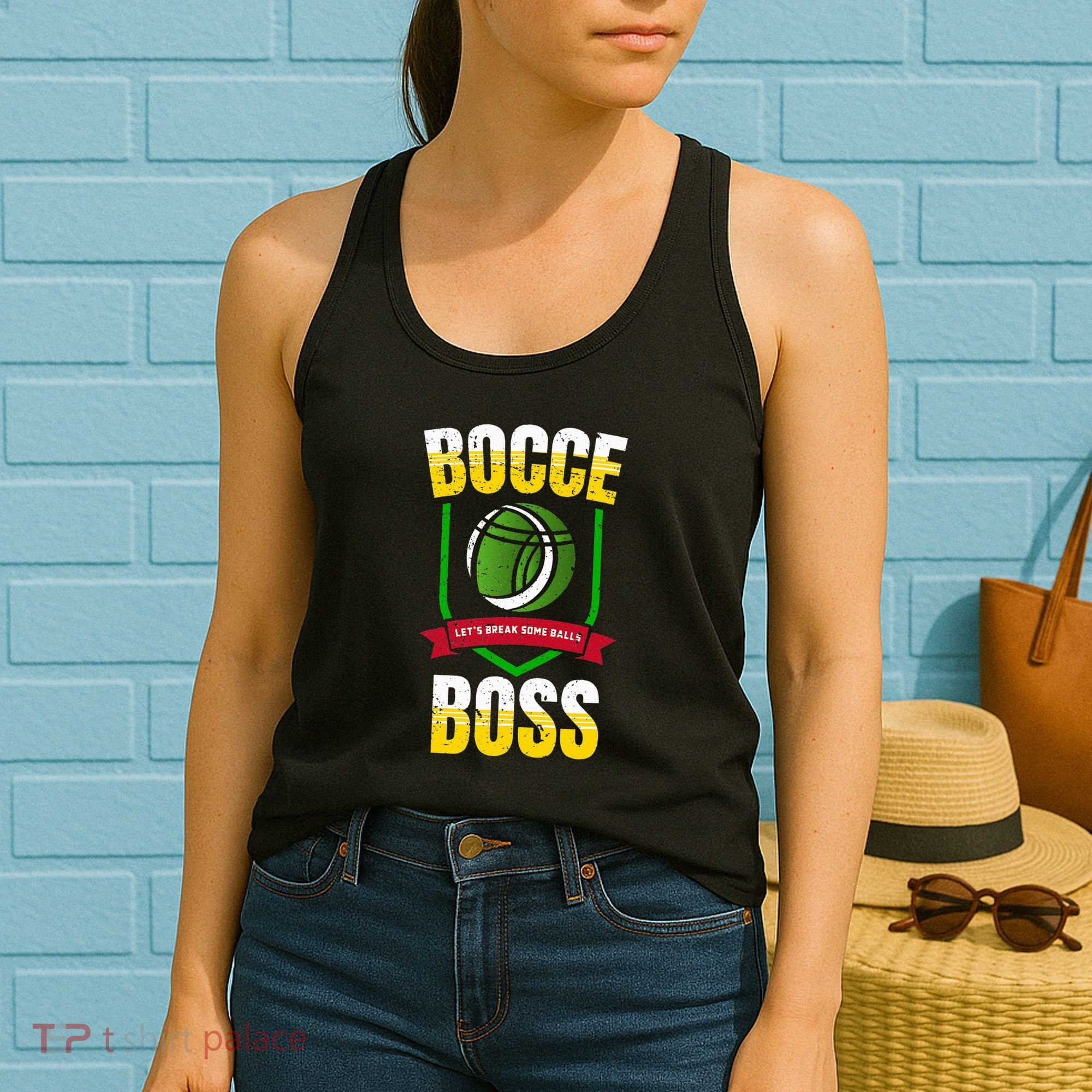 Bocce Boss Boules Sports Lawn Bocce Ball Women's Tank Top