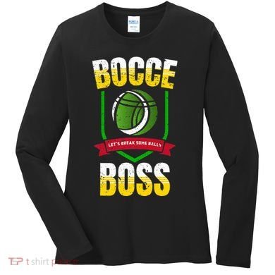Bocce Boss Boules Sports Lawn Bocce Ball Women's Long Sleeve Shirt