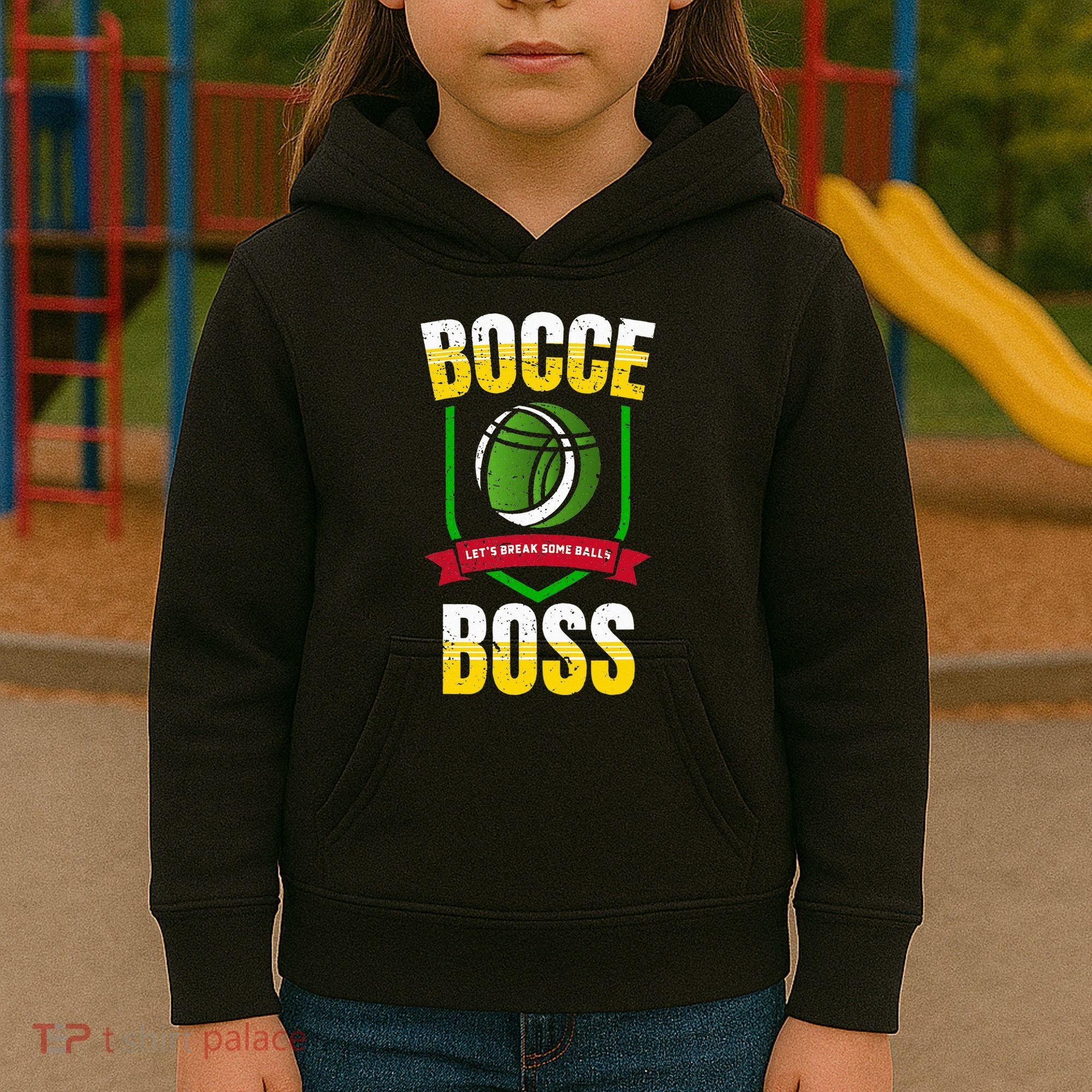 Bocce Boss Boules Sports Lawn Bocce Ball Kids Hoodie