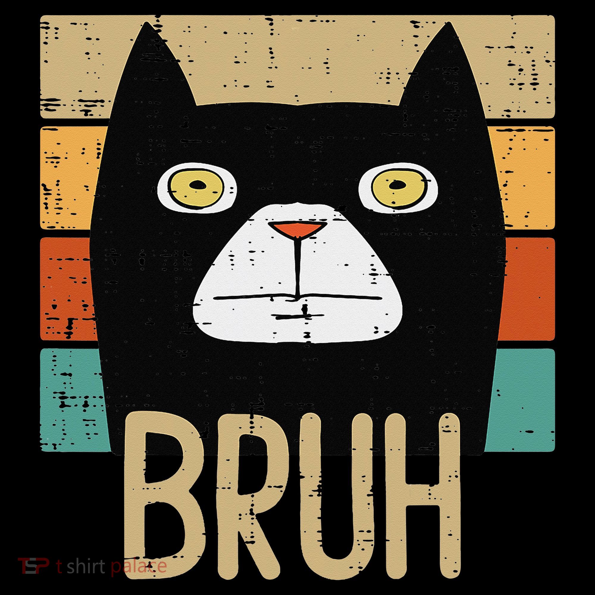Bruh Black Cat Funny Saying Slang Women Coffee Mug
