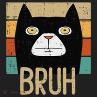 Bruh Black Cat Funny Saying Slang Women Hat thumb 2