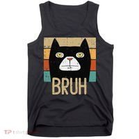 Bruh Black Cat Funny Saying Slang Women Tank Top thumb 0