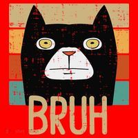 Bruh Black Cat Funny Saying Slang Women Santa Hat thumb 1