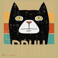 Bruh Black Cat Funny Saying Slang Women Hoodie thumb 7