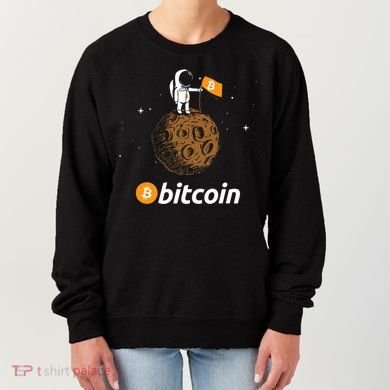 Bitcoin Btc Crypto To The Moon Featuring Astronaut Women's Sweatshirt