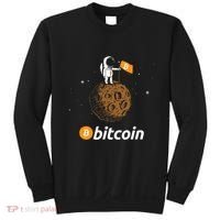 Bitcoin Btc Crypto To The Moon Featuring Astronaut Sweatshirt thumb 0