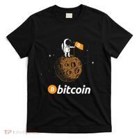 Bitcoin Btc Crypto To The Moon Featuring Astronaut T-Shirt thumb 0