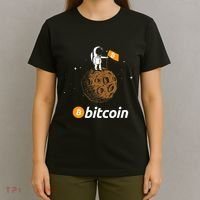 Bitcoin Btc Crypto To The Moon Featuring Astronaut T-Shirt thumb 4