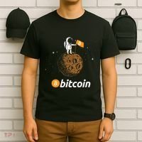 Bitcoin Btc Crypto To The Moon Featuring Astronaut T-Shirt thumb 6