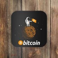 Bitcoin Btc Crypto To The Moon Featuring Astronaut Coaster thumb 0