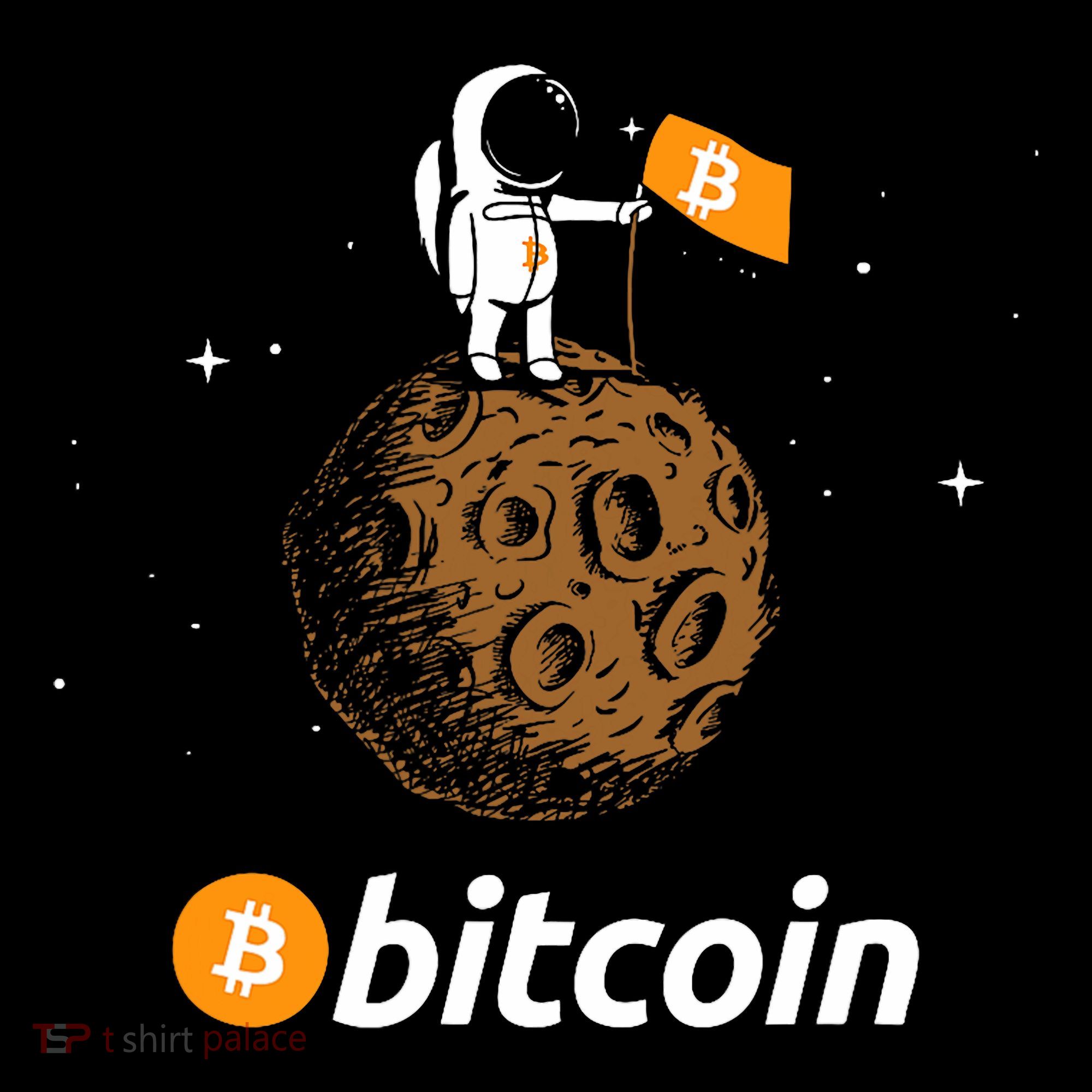 Bitcoin Btc Crypto To The Moon Featuring Astronaut Women's Hoodie